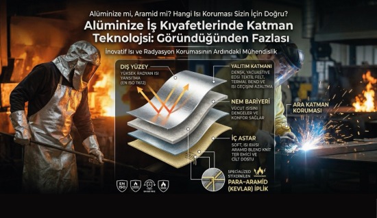 Alüminize İş Kıyafetlerinde Katman Teknolojisi: