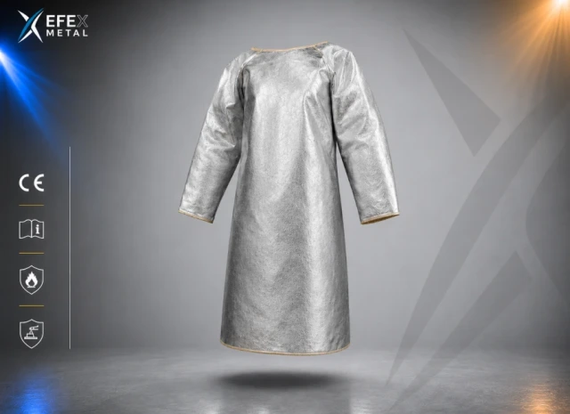 Alüminize Aramid Arkadan Bağlamalı Önlük